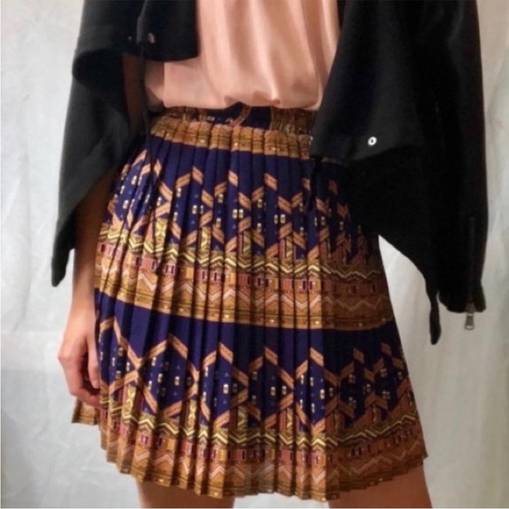 NWOT Edme and Esyllte Anthropologie Pleated Skirt Size S